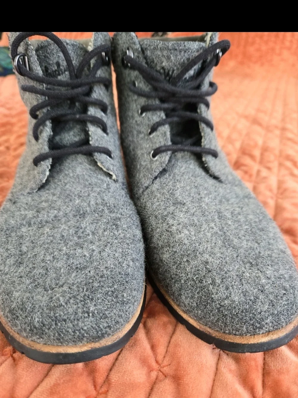 Woolrich Gray Wool Chukka Beebe Mens 9 Boots Xlnt.cond. Classic Style